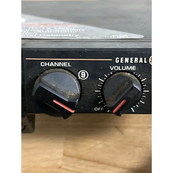 General Electric GE 3-5808A CB Radio Mobile Transceiver w/ Mic Vintage Untested - Picture 4 of 7